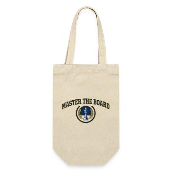 Maître de l'Échiquier Blason Roi Échecs Premium - Sac à bouteille - nature - Devant