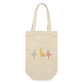 Ligne cardiaque ECG du Berger allemand - Sac à bouteille - nature - Devant