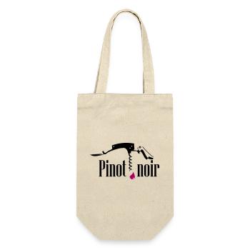 Pinot Noir Lover - Geschenkbeutel für Flaschen - Natur - Vorne
