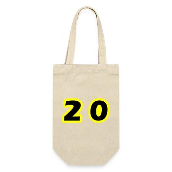 20 Number Symbol - Gift Bag for Bottles - nature - Front