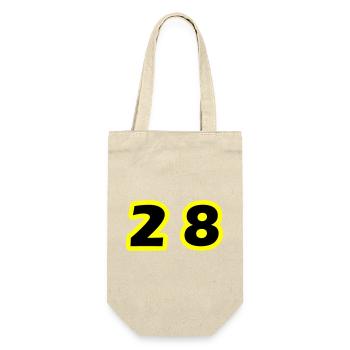 28 Number Symbol - Gift Bag for Bottles - nature - Front