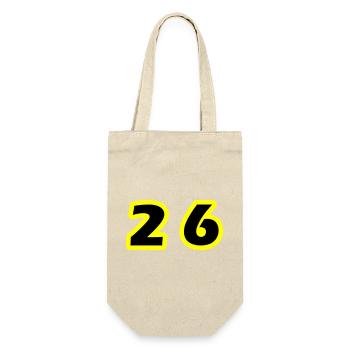Symbole du chiffre 26 - Sac à bouteille - nature - Devant