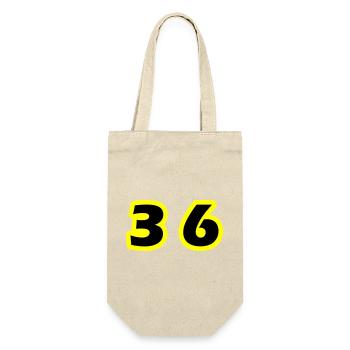 36 Number Symbol - Gift Bag for Bottles - nature - Front
