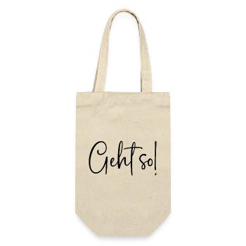 Geht so! - Geschenkbeutel für Flaschen - Natur - Vorne