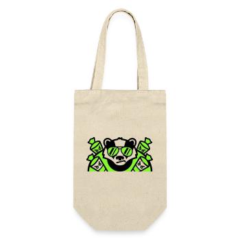 Badger Sugar Cones Logo - Gift Bag for Bottles - nature - Front