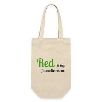 Red - Gift Bag for Bottles - nature - Front