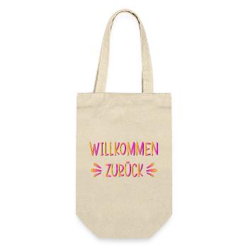 Rückkehr - Willkommen zurück - Geschenkbeutel für Flaschen - Natur - Vorne
