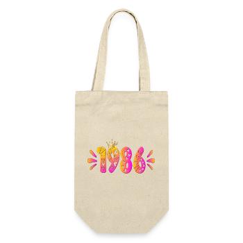 Birthday 1986 Birthday Crown - Gift Bag for Bottles - nature - Front