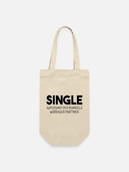 Würdig Single - Geschenkbeutel für Flaschen - Natur