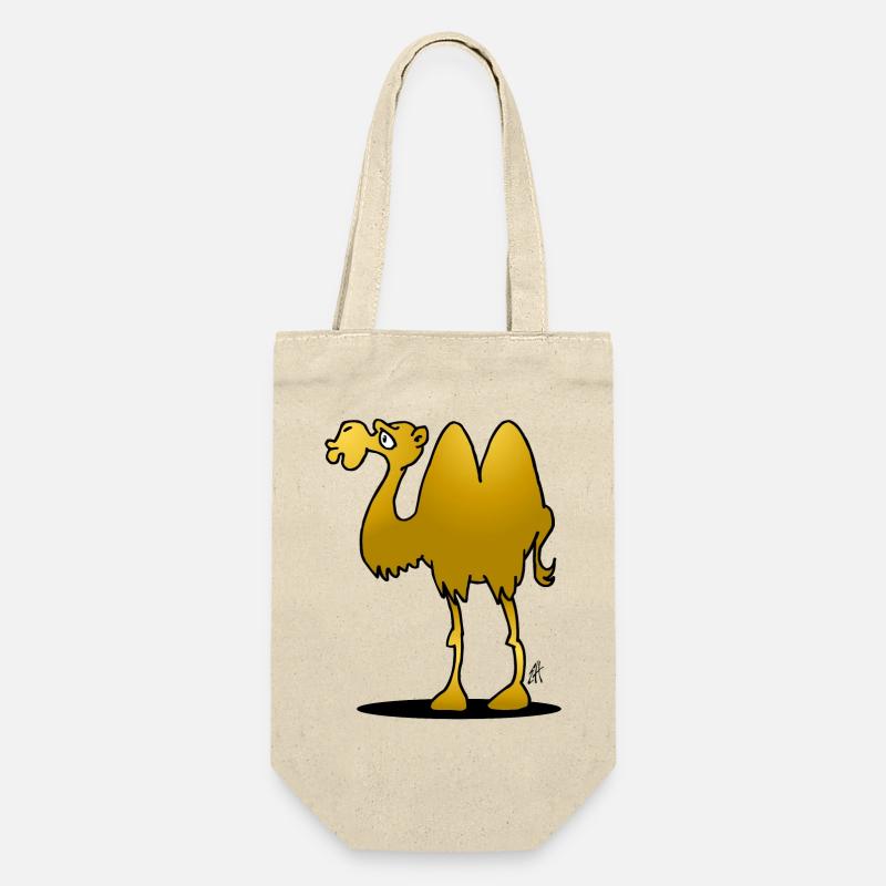 Whimsical Camel Cartoon Illustration - Gift Bag for Bottles - nature