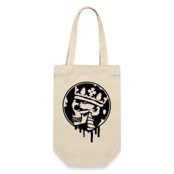 Skull with a crown - Gift Bag for Bottles - nature - Front