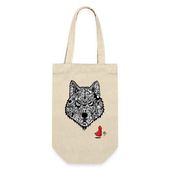 Red Riding Hood's Wolf - Gift Bag for Bottles - nature - Front
