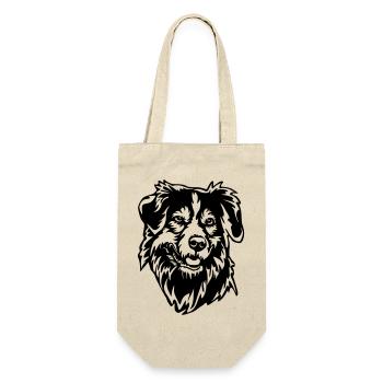 Tête de Shepherd australien - Sac à bouteille - nature - Devant