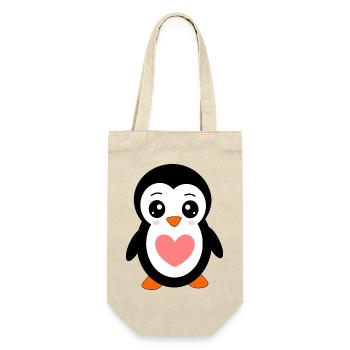 Valentine's Day Gift Valentine's Day - Gift Bag for Bottles - nature - Front