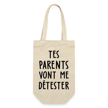 tes parents vont me détester / humour couple - Sac à bouteille - nature - Devant