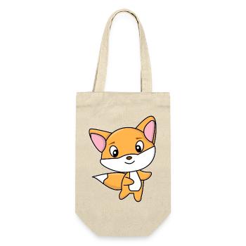 Fuchs - Geschenkbeutel für Flaschen - Natur - Vorne