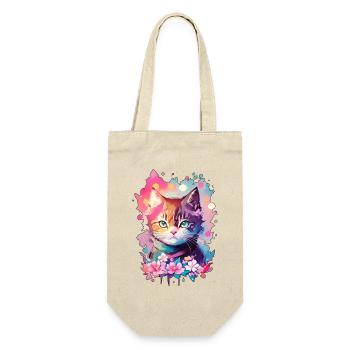 Aquarelles pastel uniques chat - Sac à bouteille - nature - Devant