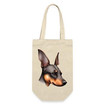 Doberman Doberman chiot chien Doberman dresseur - Sac à bouteille - nature - Devant