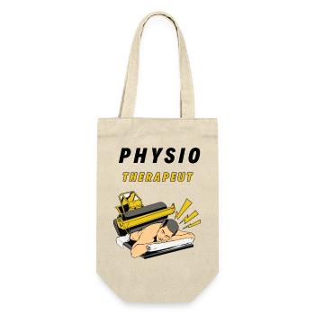 Physiotherapeut - Geschenkbeutel für Flaschen - Natur - Vorne