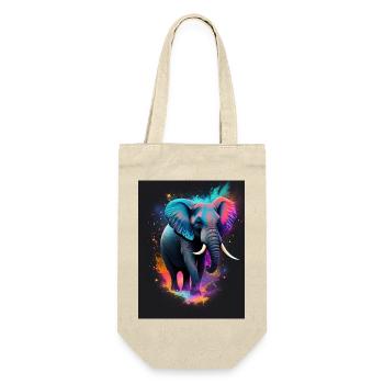 Elephant Galaxy - Gift Bag for Bottles - nature - Front