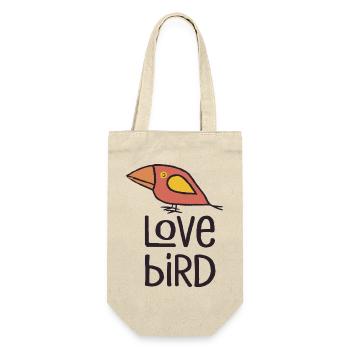 Oiseau d’amour rouge - Sac à bouteille - nature - Devant