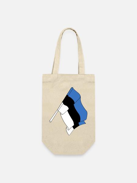 Flagge Estland - Geschenkbeutel für Flaschen - Natur
