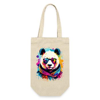 Panda Colorful - Panda Bear Multicolored - Panda Bear - Gift Bag for Bottles - nature - Front