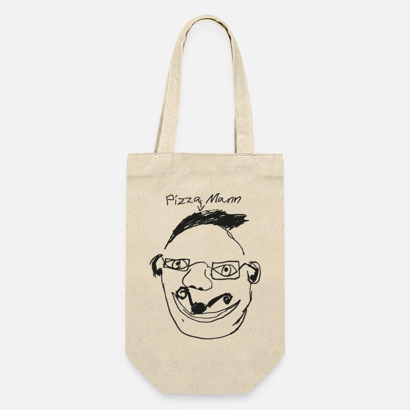 Pizza Man - Gift Bag for Bottles - nature