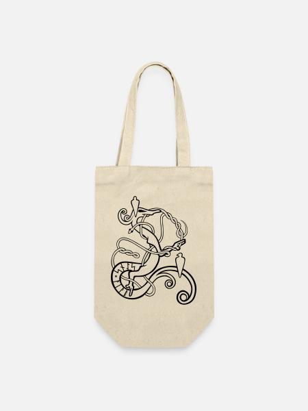 Norse Serpents - Geschenkbeutel für Flaschen - Natur
