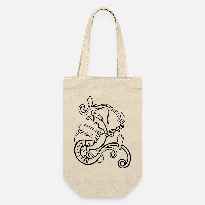 Norse Serpents - Geschenkbeutel für Flaschen - Natur