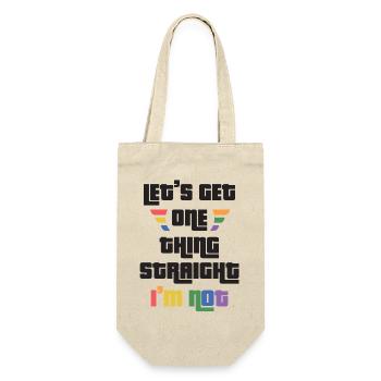 LGBTQ Pride Month - Let's Get One Thing Straight. - Gift Bag for Bottles - nature - Front