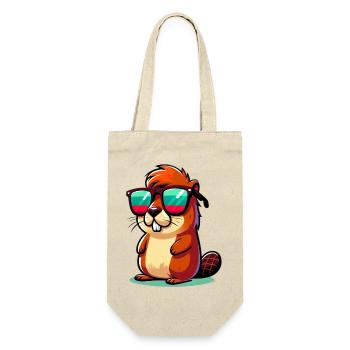 Beaver - Gift Bag for Bottles - nature - Front