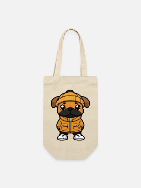 Dessin animé de chien boxeur - Sac à bouteille - nature