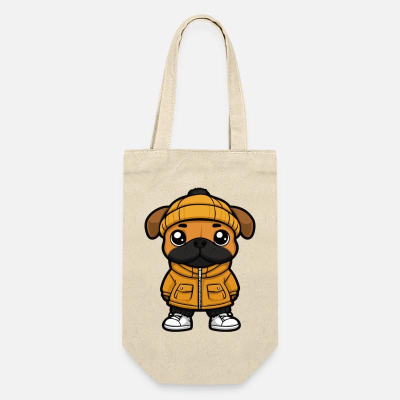 Dessin animé de chien boxeur - Sac à bouteille - nature