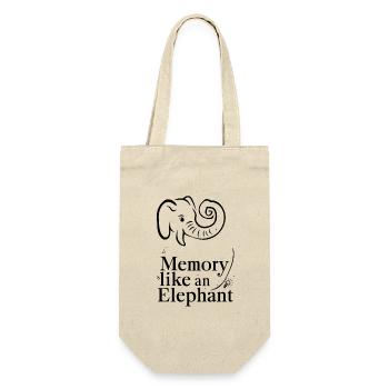 Memory Like an Elephant - Gift Bag for Bottles - nature - Front