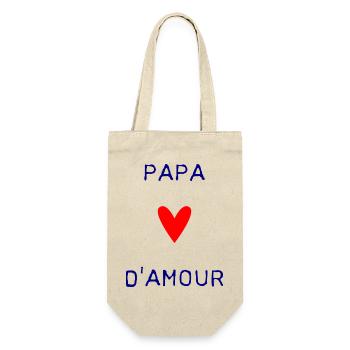 HAPPY FATHER'S DAY. DAD. FATHER'S DAY. FATHER - Gift Bag for Bottles - nature - Front