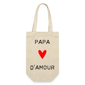 HAPPY FATHER'S DAY. DAD. FATHER'S DAY. FATHER - Gift Bag for Bottles - nature - Front