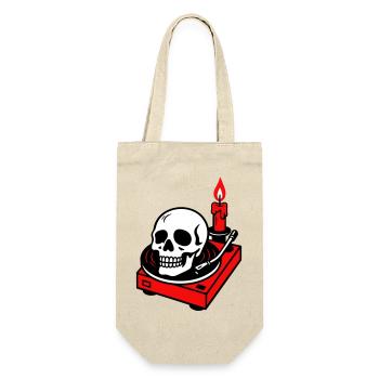 Black metal - Gift Bag for Bottles - nature - Front