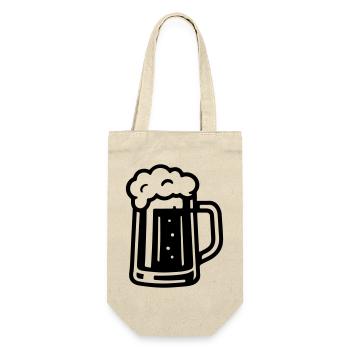 Beer Symbol Beer Mug - Gift Bag for Bottles - nature - Front