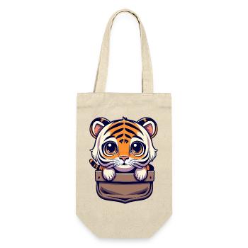 Tiger Pocket Cadeau Original pour Amour des Félins - Sac à bouteille - nature - Devant