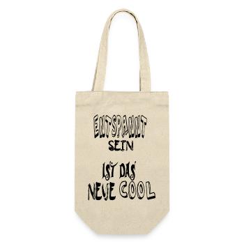 Be relaxed, cool. Saying Text - Gift Bag for Bottles - nature - Front