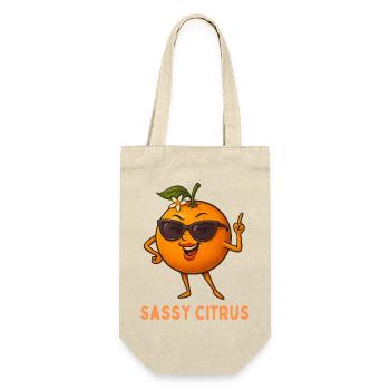 Sassy Citrus with sunglasses - Gift Bag for Bottles - nature - Front