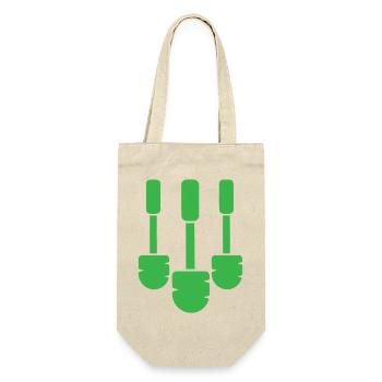 The best toilet brush times three! - Gift Bag for Bottles - nature - Front