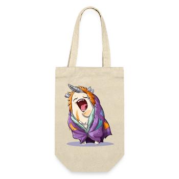 Yawning unicorn with scarf - Gift Bag for Bottles - nature - Front