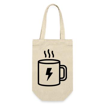 Coffee Cup Flash Energy - Gift Bag for Bottles - nature - Front