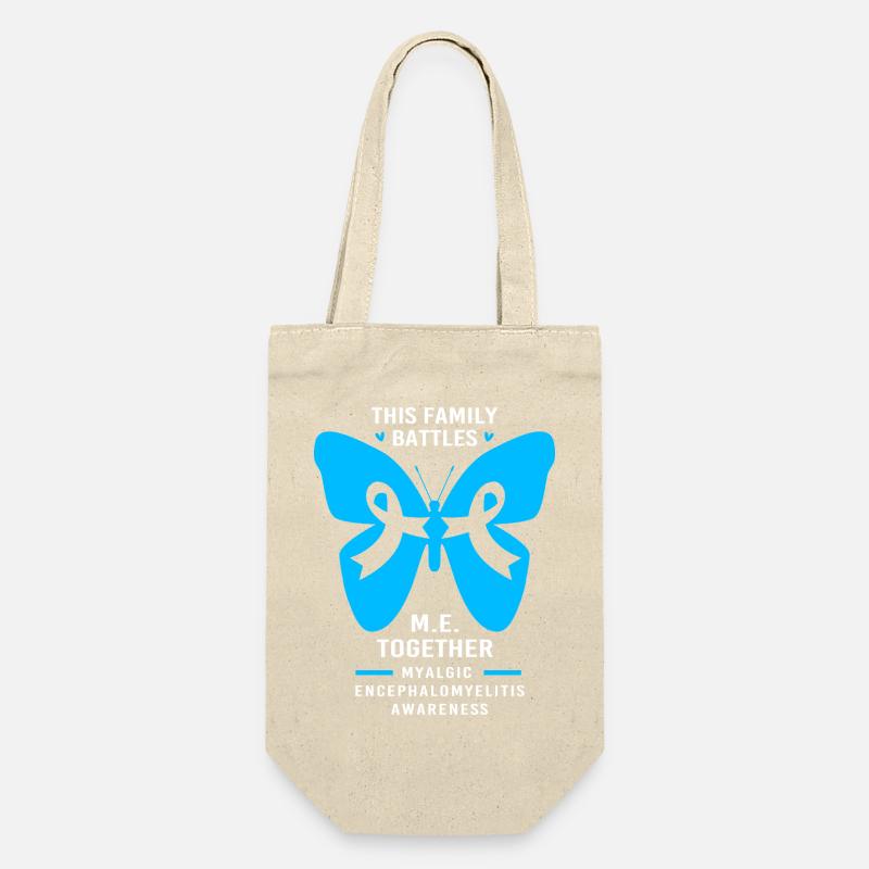 ME CFS - Geschenkbeutel für Flaschen - Natur