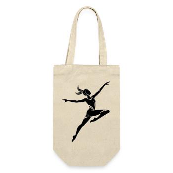 Female gymnast - Gift Bag for Bottles - nature - Front
