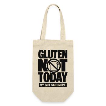 Gluten Not Today Funny Quote - Geschenkbeutel für Flaschen - Natur - Vorne