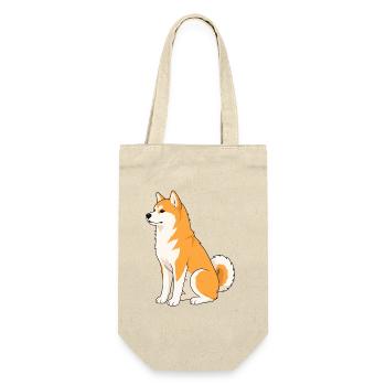 Illustration joyeuse de Shiba Inu - Sac à bouteille - nature - Devant