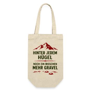 Gravel Bergpfad Motivationszitat - Geschenkbeutel für Flaschen - Natur - Vorne